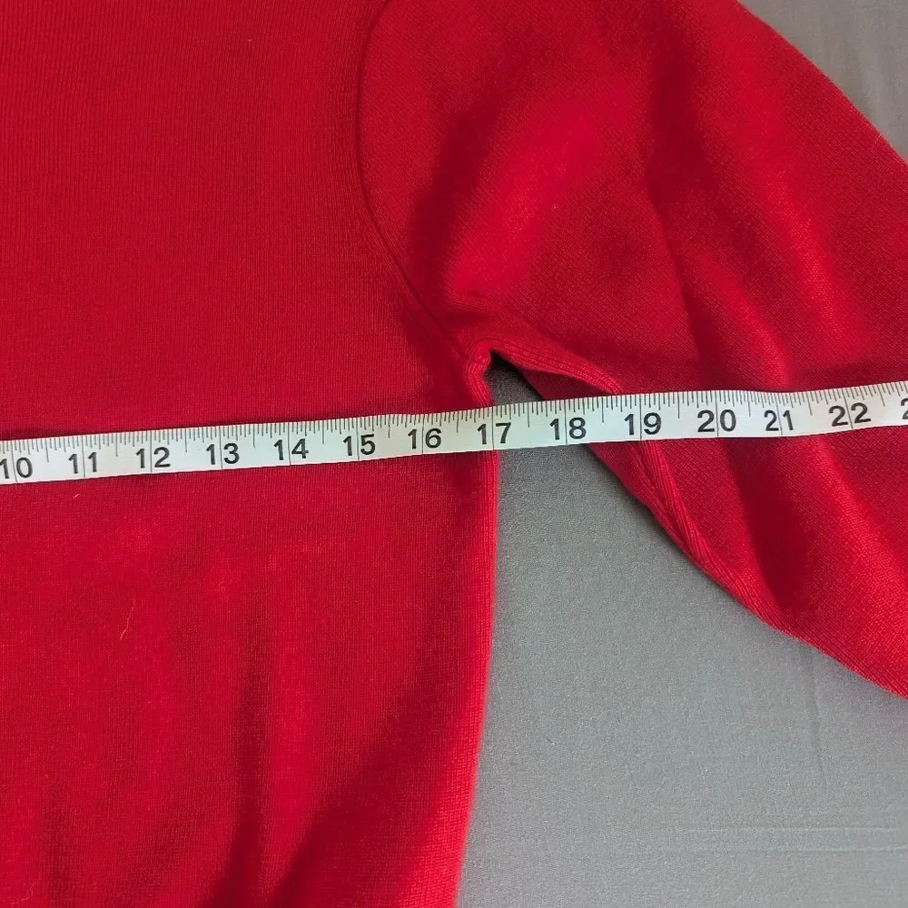 Madewell Red Merino Wool Sweater XS NWT
